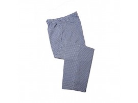 TROUSERS BLUE/WHITE GINGHAM SMALL