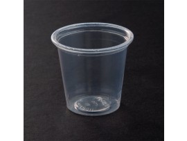 POT SOUFFLE PLASTIC CLEAR 5.5OZ