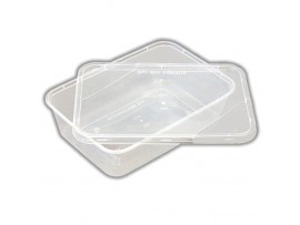 CONTAINER AND LID FOOD MICROWAVABLE 500ML