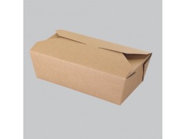 BOX FOOD ORIENTAL RECTANGULAR KRAFT 1000ML