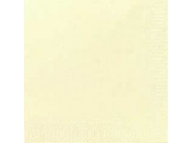 NAPKIN 3PLY CREAM 24CM