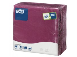 NAPKIN TORK 2PLY 4FOLD PURPLE 39CM