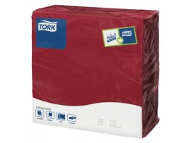 NAPKIN TORK 3PLY 4FOLD BORDEAUX 39CM