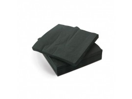 NAPKIN COCKTAIL 2PLY BLACK 24CM