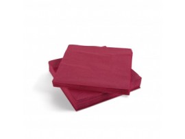 NAPKIN TORK 2PLY 4FOLD BURGUNDY 39CM