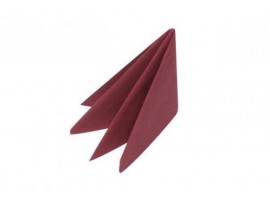NAPKIN 3PLY BURGUNDY 40CM