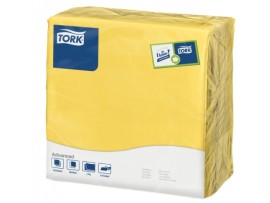 NAPKIN TORK 2PLY 4FOLD PASSION YELLOW 39CM