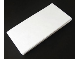 NAPKIN 2PLY 8FOLD WHITE 40CM