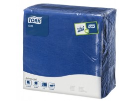NAPKIN TORK 3PLY 4FOLD DARK BLUE 39CM