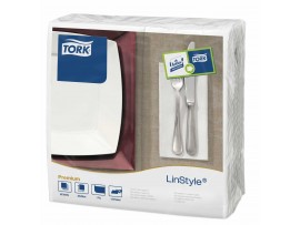 NAPKIN TORK LINSTYLE 8FOLD WHITE 39CM