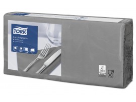NAPKIN TORK 2PLY 4FOLD GREY 33CM