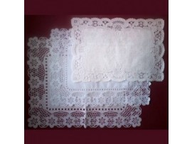 PAPER LACE TRAY NO3 15.5 X 11.5"