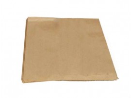 BAG PAPER STRUNG KRAFT 12X12.5"