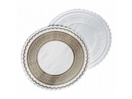 COASTER GREEK KEY WAXED BACK WHITE 82MM