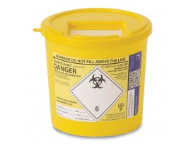 BIOHAZARD CONTAINER SHARPS 2LTR