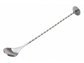 COCKTAIL SPOON WITH MASHER 11"