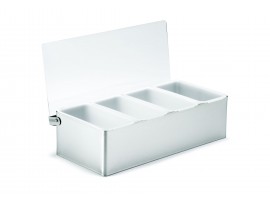 CONDIMENT HOLDER 4 COMPARTMENT S/S