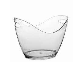 BUCKET CHAMPAGNE SMALL CLEAR 20CM HIGH