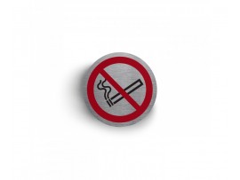 SIGN DISC DOOR S/S NO SMOKING S/A 75MM