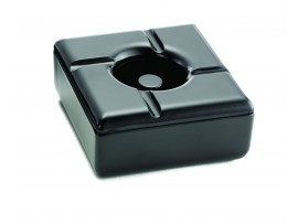 ASHTRAY WINDPROOF BLACK 5"