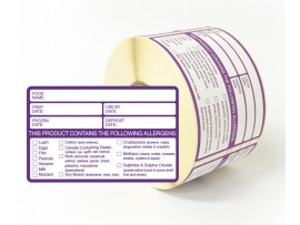 LABEL ALLERGEN WITH USE BY DATE