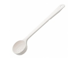 SPOON PERFORATED WHITE/BEIGE  3OZ