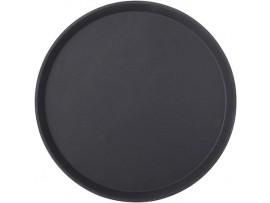 TRAY NON SLIP PLASTIC ROUND 14"