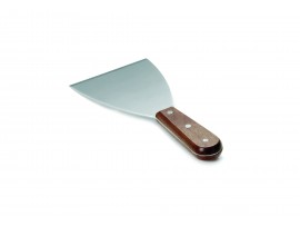 SCRAPER STAINLESS STEEL WOODEN HANDLE 8"