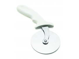 WHEEL PIZZA S/S WHITE ABS HANDLE 4"