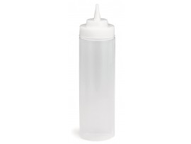 BOTTLE SQUEEZE WIDE NECK CLEAR 12OZ