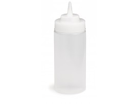BOTTLE SQUEEZE WIDE NECK CLEAR 16OZ