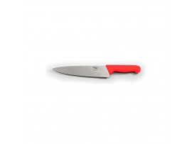 KNIFE COOKS NYLON HANDLE RED 215MM