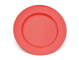PLATE DESSERT POLYCARBONATE RED 215MM