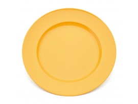 PLATE DESSERT POLYCARBONATE YELLOW 215MM