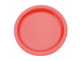 PLATE SNACK POLYCARBONATE RED 170MM