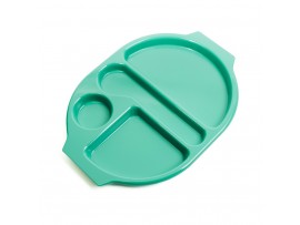 TRAY MEAL POLYCARBONATE GREEN 380X280MM
