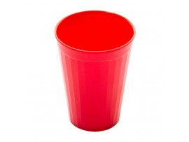 TUMBLER FLUTED POLYCARBONATE RED 150ML