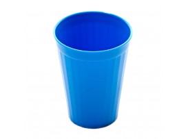 TUMBLER FLUTED POLYCARBONATE BLUE 150ML