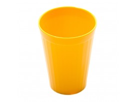 TUMBLER FLUTED POLYCARBONATE YELLOW 150ML