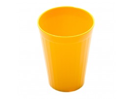 TUMBLER FLUTED POLYCARBONATE YELLOW 150ML