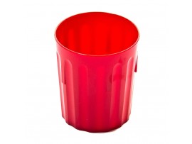 TUMBLER FLUTED POLYCARBONATE RED 220ML