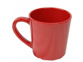 CUP MELAMINE RED 220ML
