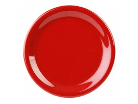 PLATE DINNER MELAMINE RED 240MM