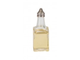 BOTTLE GLASS VINEGAR/OIL CLEAR 6OZ