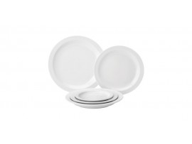 PURE WHITE PLATE NARROW RIM 10.75"