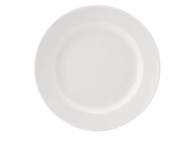 PURE WHITE PLATE WIDE RIM 6.75"