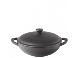 WOK CAST IRON MINI C/W LID 8.5"