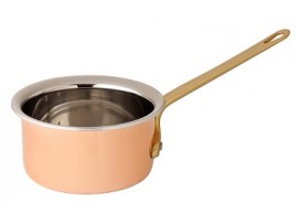 PAN SAUCE COPPER WITH BRASS HANDLE 4"