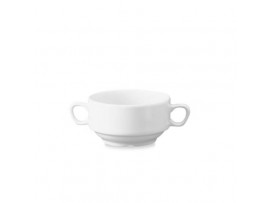 WHITEWARE BOWL HANDLED CONSOMME 14OZ