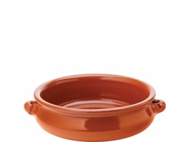 CASSEROLE LUGGED DISH TERRACOTTA 8"